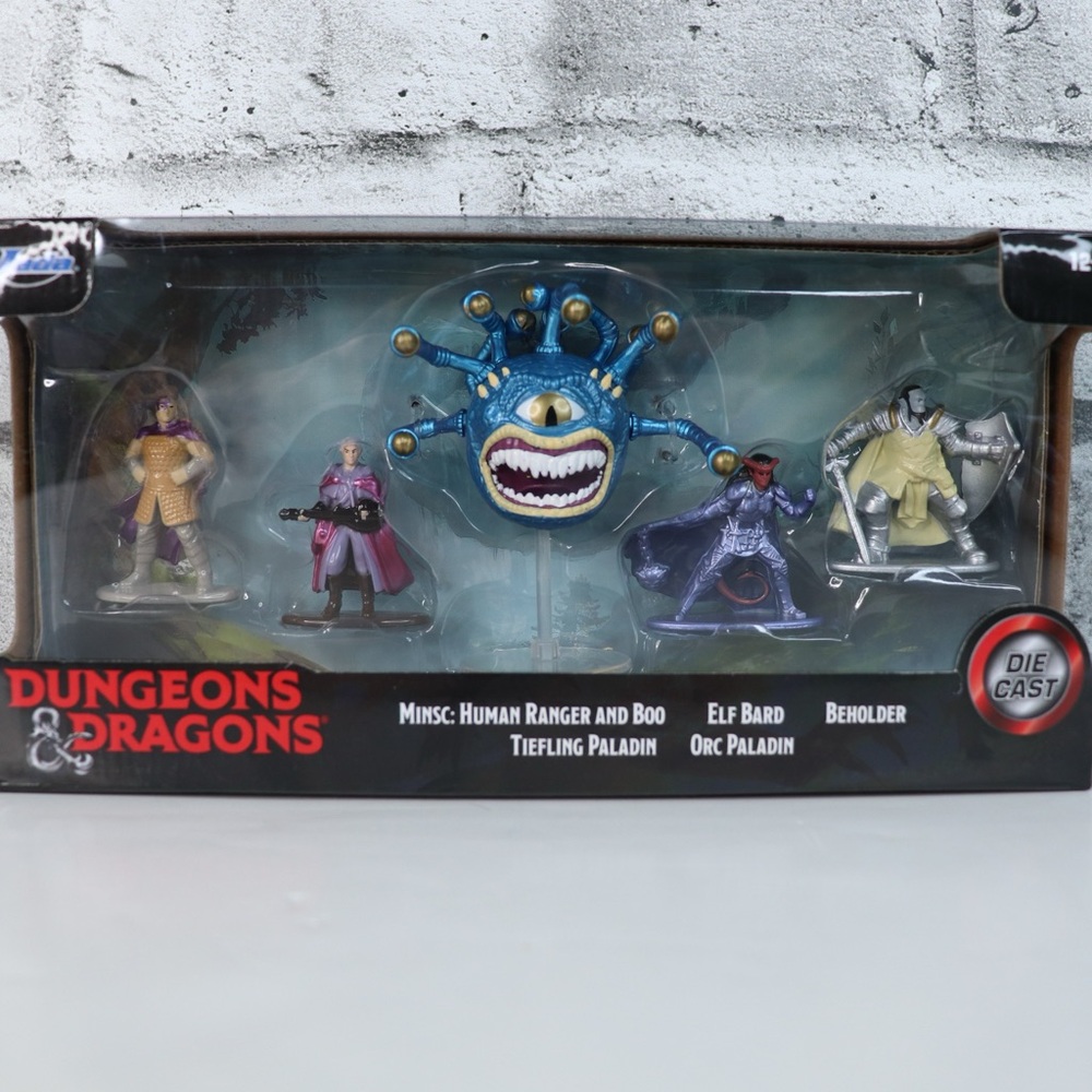 COPY - Dungeons & Dragons Die-Cast 4 Figures & Beholder Figurine JADA TOYS WIZA…